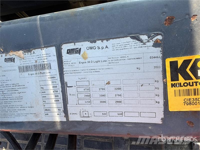 OMG Ergos 35D 3500 kg Forklift Інше