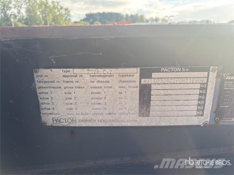 Pacton 2328C-2 T/A Container Trailer Kontejnerske prikolice