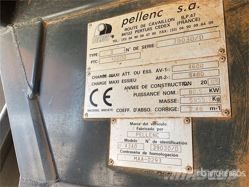 Pellenc 4340 Grape Harvester Vendemmiatrici