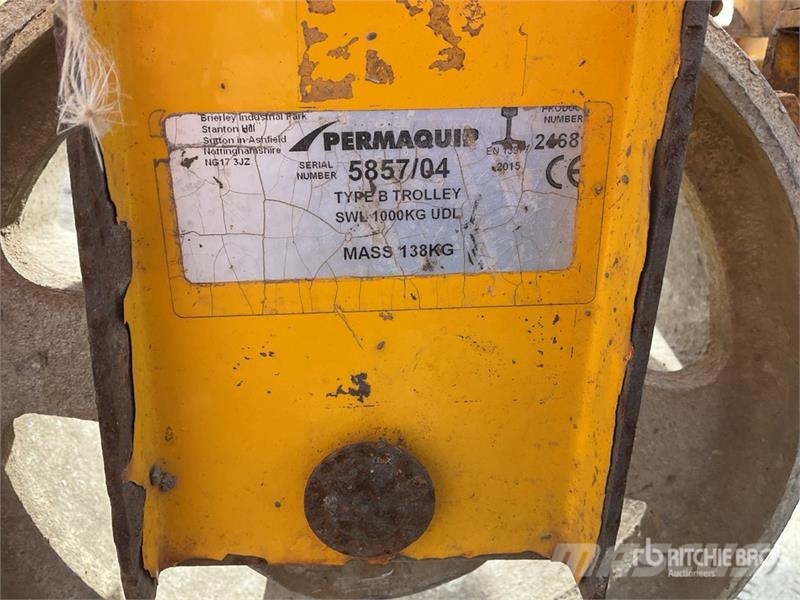 Permaquip Split trolley Dual-Purpose Rail Trolley Další přívěsné vozíky