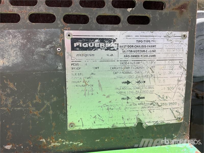 Piquersa 1500SDA 4x2 Dumper عربات نقل قلابة للمواقع
