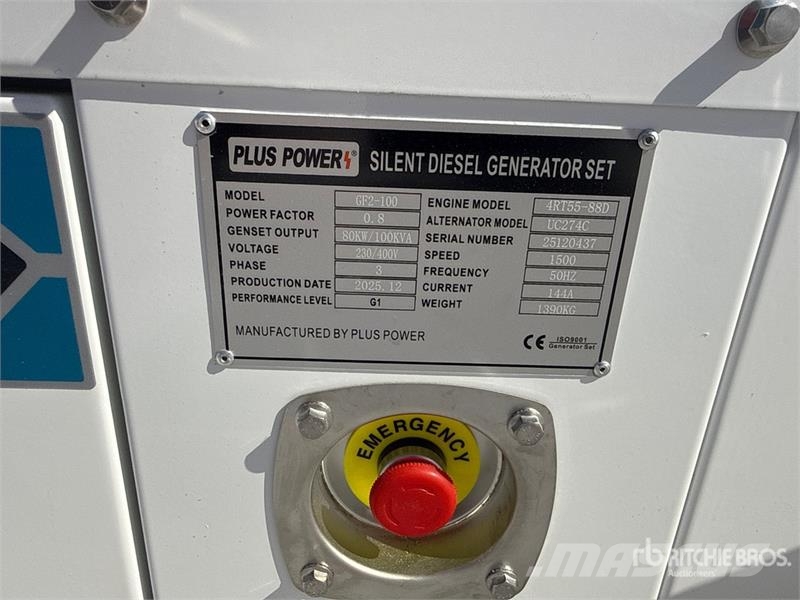 Plus Power GF2-100 Generator Set (Unused) مولدات ديزل