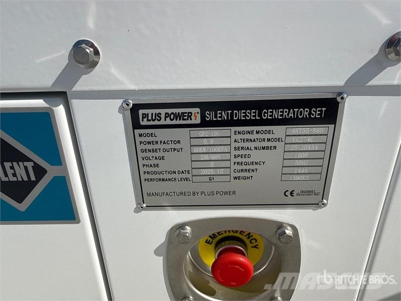 Plus Power GF2-100 Generator Set (Unused) مولدات ديزل