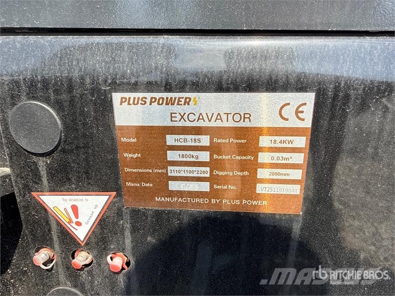 Plus Power HCB-18S Mini Excavator (Unused) Mini rýpadlá < 7t