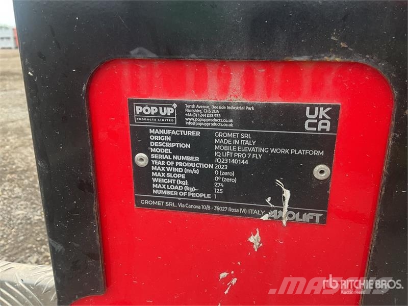 Pop Up IQ Lift Pro 7 Vertical Mast Lift Vertikaalsed mast tõstukid