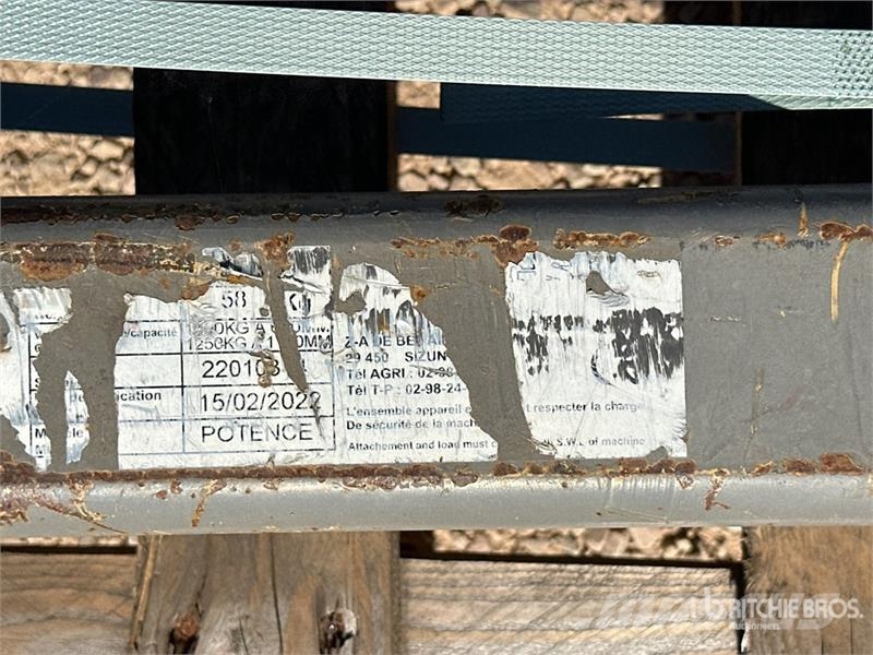 Potence Jib Fork Attachment Šakės