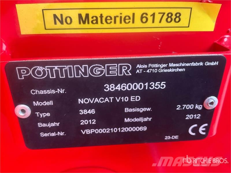 Pöttinger Novacat V10 ED Disc Mower Mäher