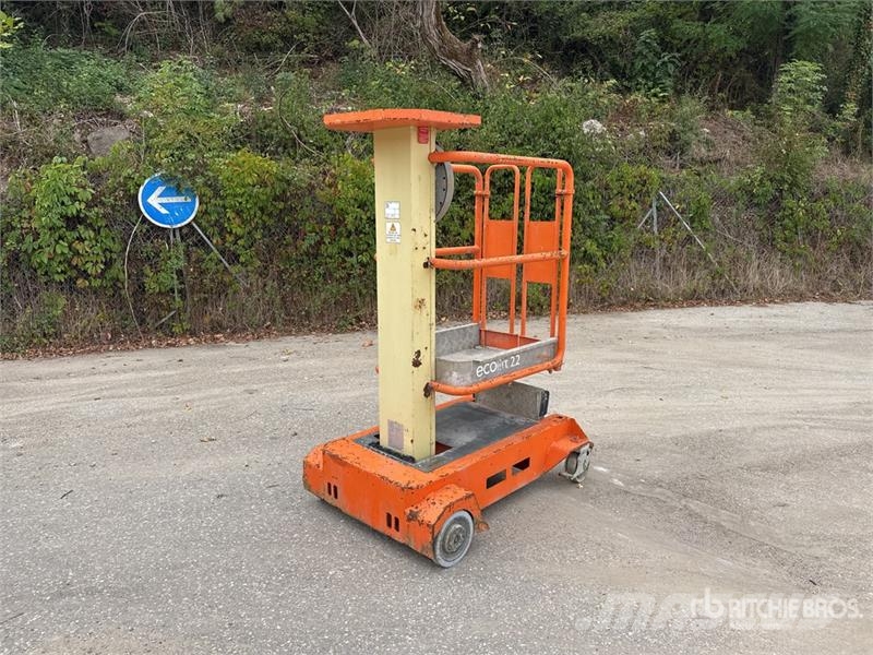 Power Tower ECOLIFT 2,2 Nacelle A Mat Droit Manuelle Ver رافعات السارية الرأسية