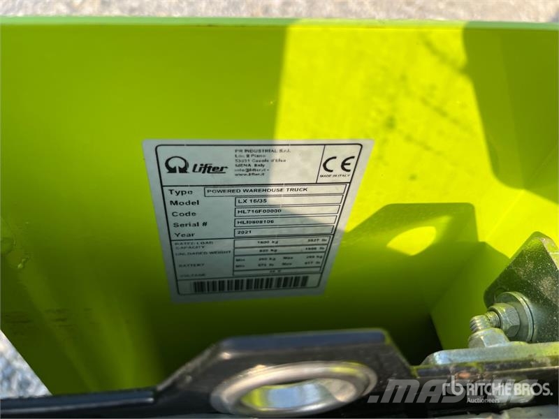 Pramac LX16-35 1600 kg Electric Pallet Jack (Inoperable) Pumppukärryt