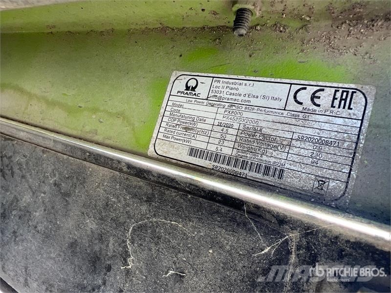Pramac PX8000 Portable Generator Set (Inoperable) Diğer Jeneratörler