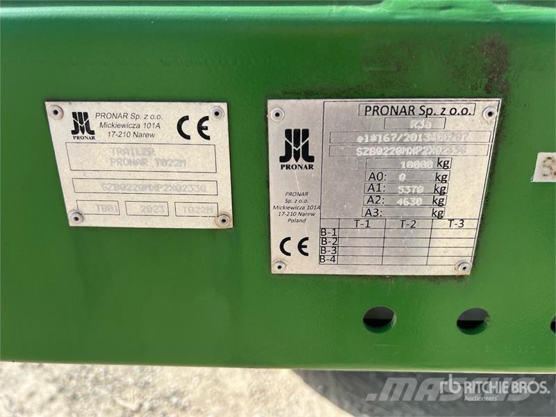 Pronar T022M T/A Agricultural Trailer Citas piekabes