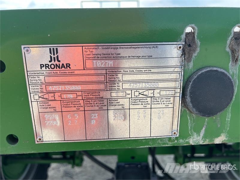 Pronar T027M Agricultural Trailer Ďalšie prívesy