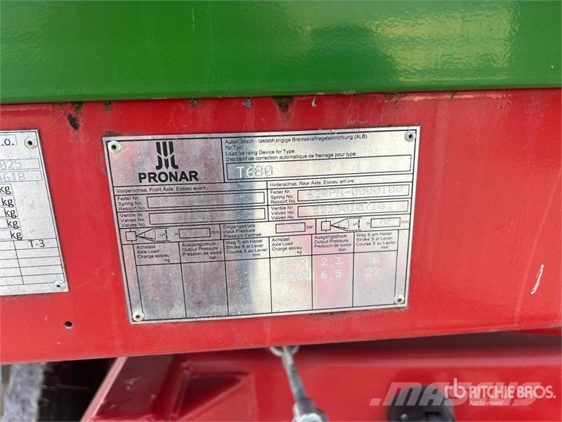 Pronar T680 T/A Trailer (Unused) Övriga släp