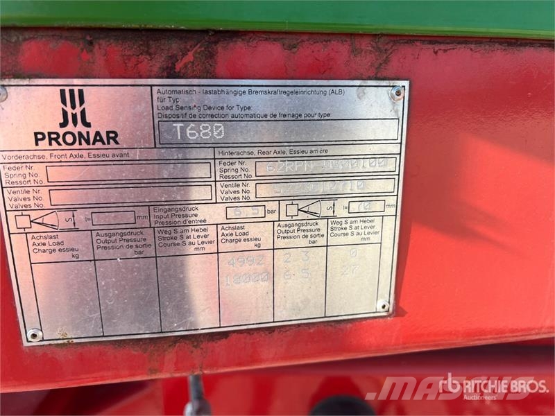 Pronar T680 T/A Turntable Trailer (Unused) Egyéb pótkocsik