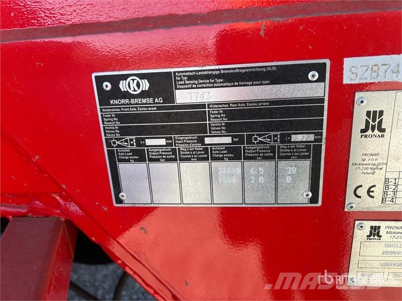 Pronar T743 Tri/A Agricultural Trailer (Unused) Egyéb mezőgazdasági pótkocsik
