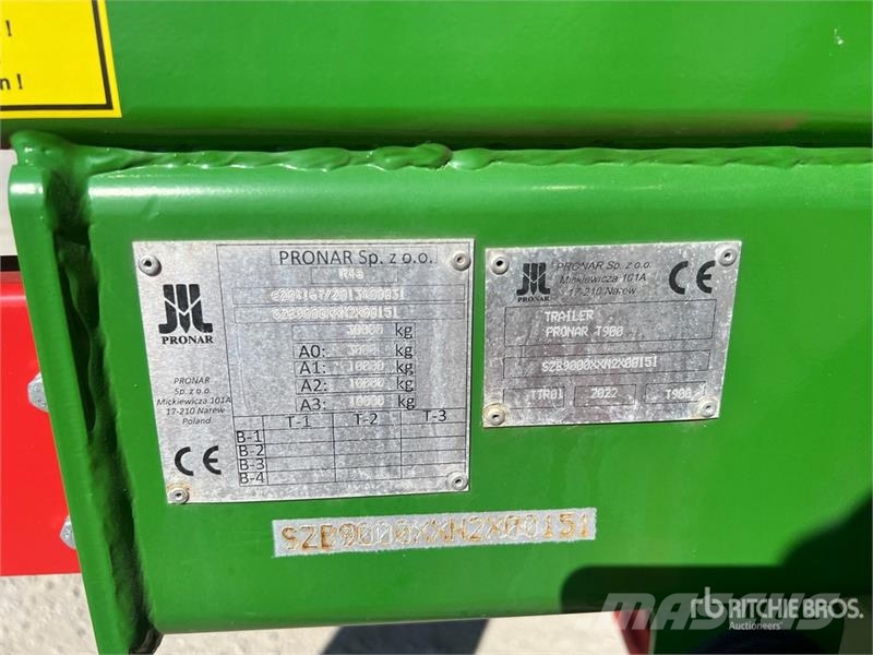 Pronar T900 Tri/A Agricultural Trailer (Unused) Egyéb mezőgazdasági pótkocsik
