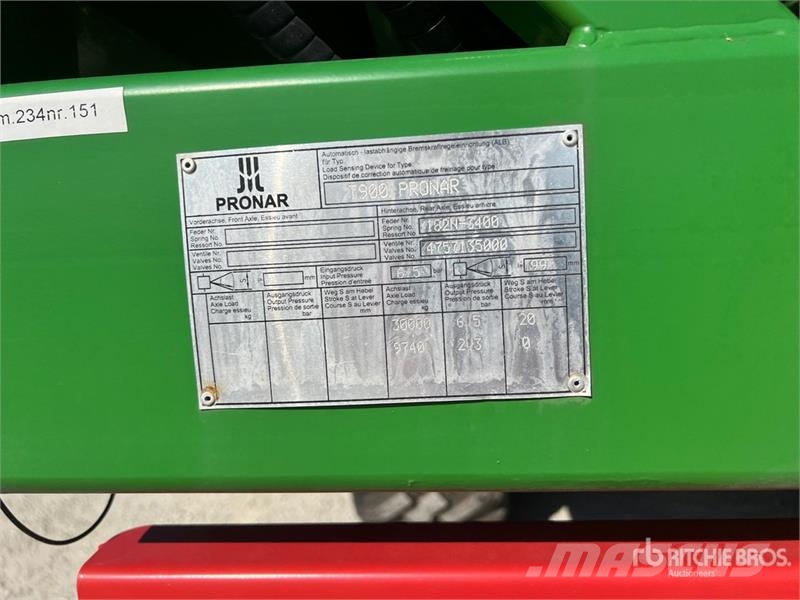 Pronar T900 Tri/A Agricultural Trailer (Unused) Egyéb mezőgazdasági pótkocsik