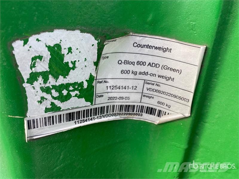 Q-bloq 600 ADD Counterweight (Unused) Sonstige Landmaschinen
