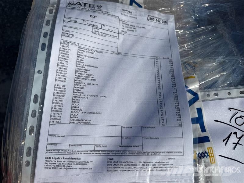 Qty of Spare Parts Други компоненти