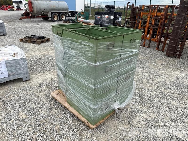  Quantity of (1) Pallets of Steel Boxes مكونات أخرى