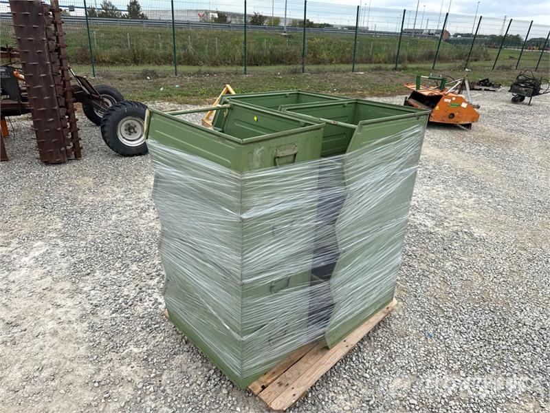  Quantity of (1) Pallets of Steel Boxes مكونات أخرى