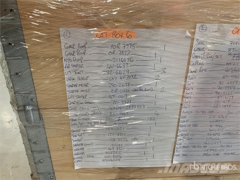  Quantity of (1) Pallets of Parts (Unused) مكونات أخرى
