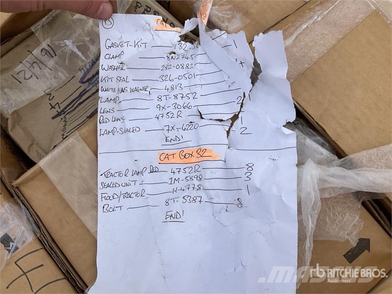  Quantity of (1) Pallets of Cat Parts Other components