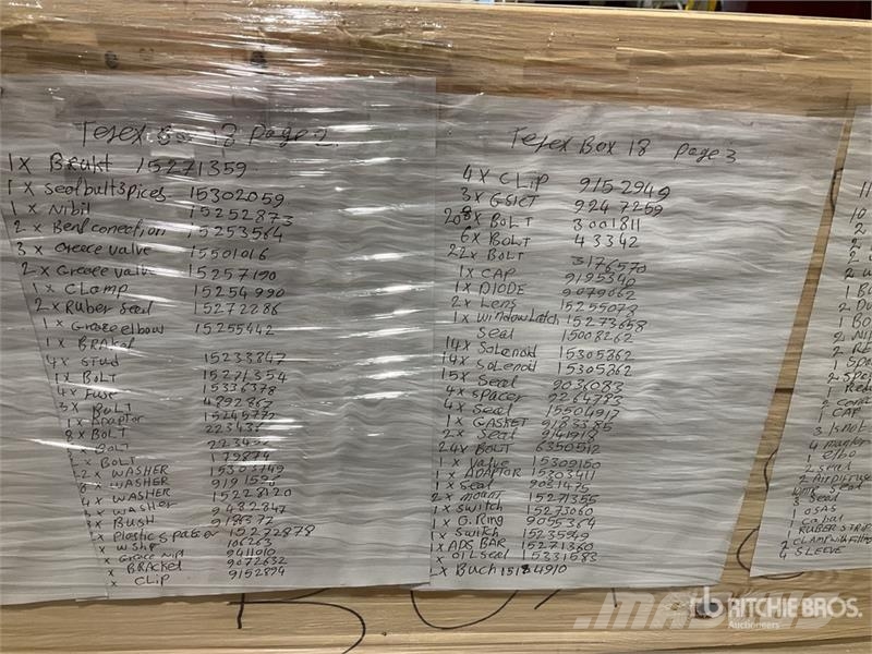 Quantity of (1) Pallets of Parts Other components