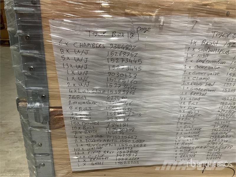 Quantity of (1) Pallets of Parts Other components
