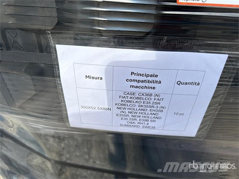 Quantity of (10) 300X52.5X88N Tracks (Unused) Други компоненти