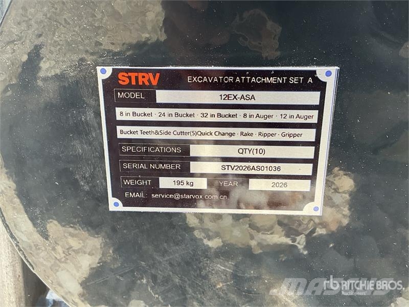 Quantity of (10) STARVOX 12EX-ASA Excavator Attac Otros componentes