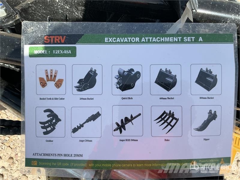 Quantity of (10) STARVOX 12EX-ASA Excavator Attac Otros componentes