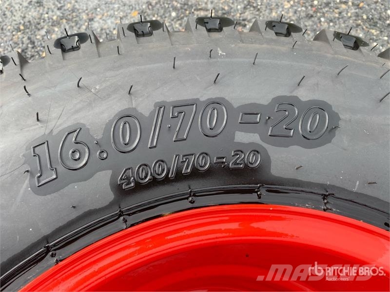  Quantity of (2) 16.0/70-20AW705 12PR Tires Gume, točkovi i felne