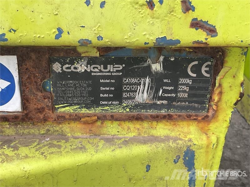 Quantity of (2) Conquip CA108-01000 Boat Skip Kraanade varuosad ja varustus