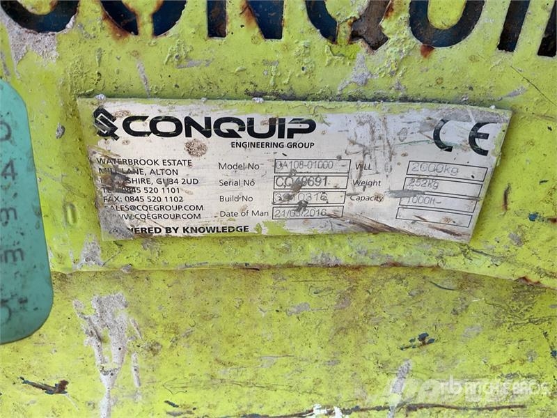 Quantity of (2) Conquip CA108-01000 Boat Skip Kraanade varuosad ja varustus