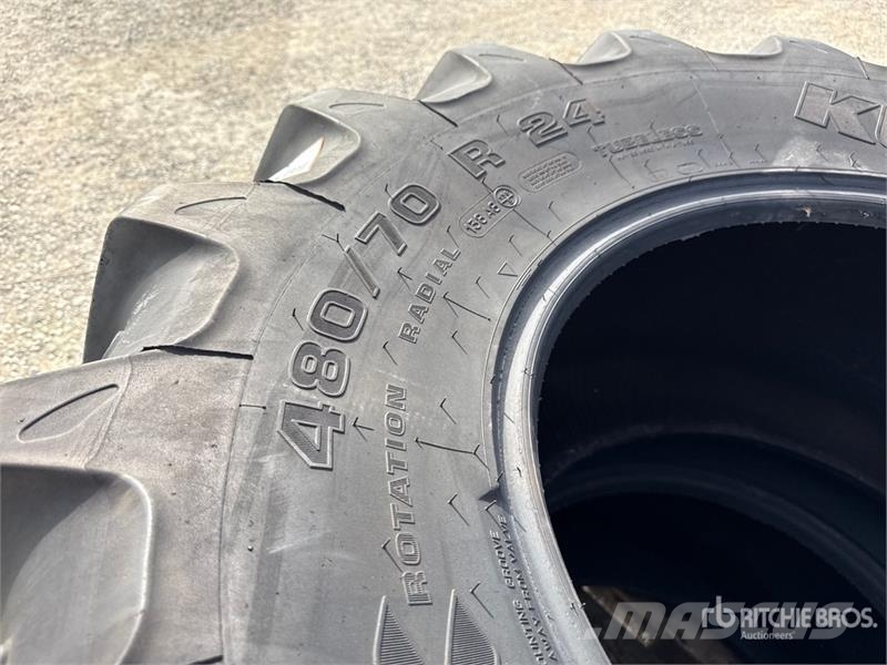Quantity of (2) Kleber 480/70R24 Tires Колелета/Гуми