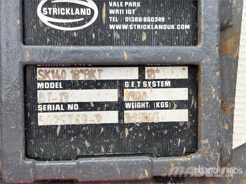  Quantity of (2) Strickland Excavator Bucket - Fits دلاء