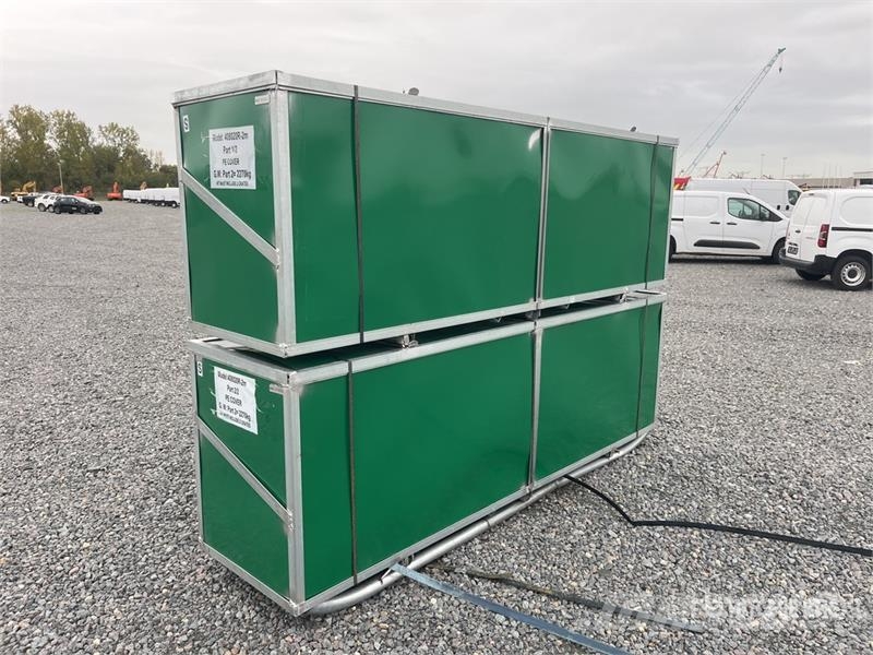 Quantity of (2) Suihe S408020R-300gPE 40 ft x 80 Stålrammer