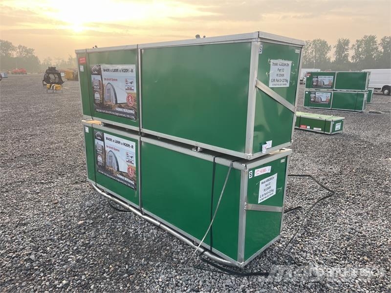 Quantity of (2) Suihe S408020R-300gPE 40 ft x 80 Stahlrahmenaufbauten