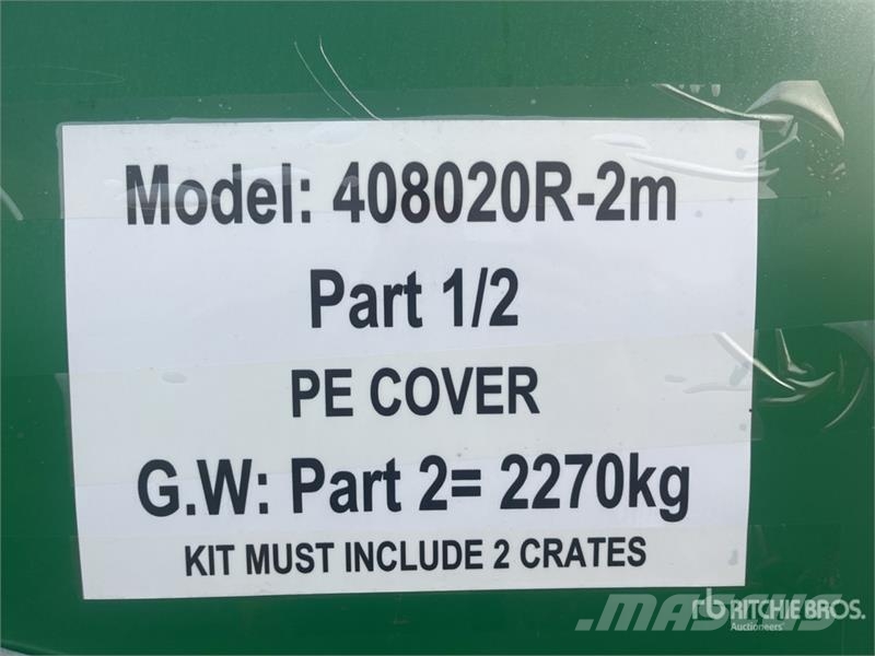 Quantity of (2) Suihe S408020R-300gPE 40 ft x 80 Stahlrahmenaufbauten