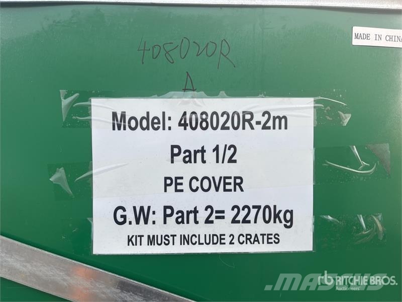 Quantity of (2) Suihe S408020R-300gPE 40 ft x 80 Stahlrahmenaufbauten
