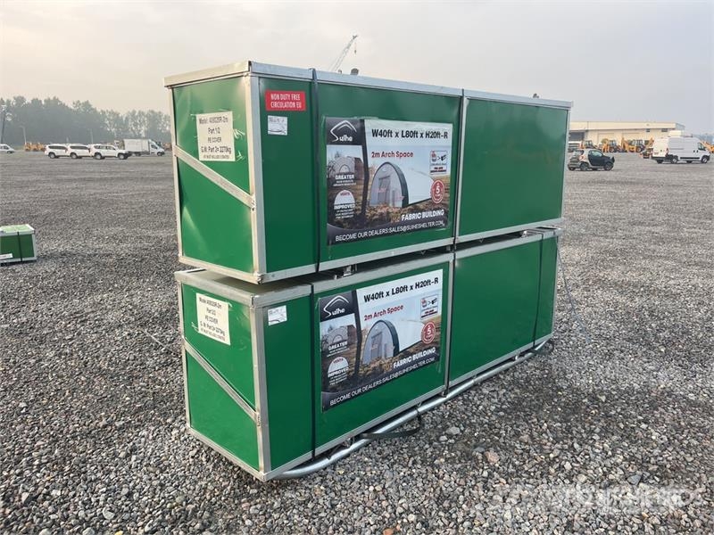 Quantity of (2) Suihe S408020R-300gPE 40 ft x 80 Stahlrahmenaufbauten