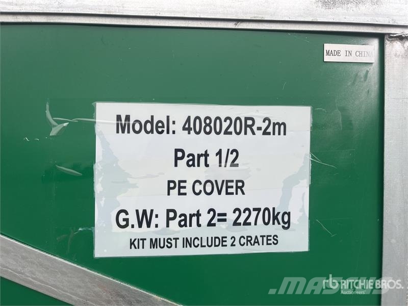 Quantity of (2) Suihe S408020R-300gPE 40 ft x 80 Stålrammer