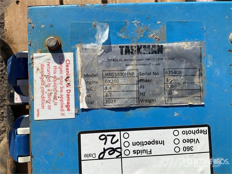 Quantity of (3) 2.7 kW Generator Set Naftové generátory