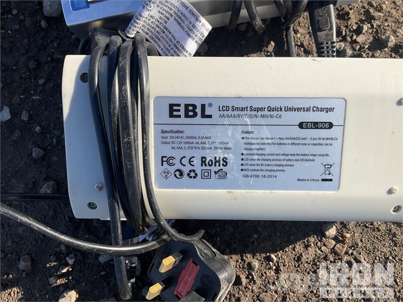  Quantity of (3) EBL Battery Charger مكونات أخرى