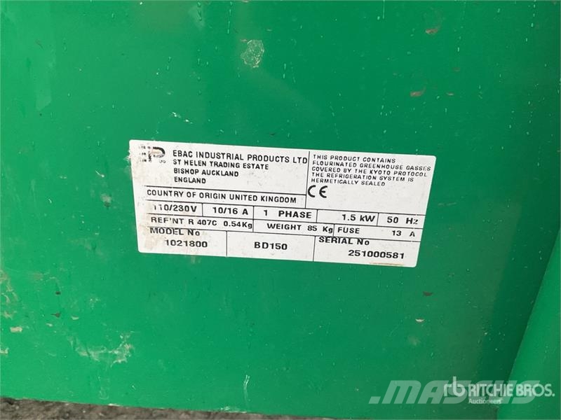 Quantity of (3) EIP BD150 Dehumidifier مكونات أخرى