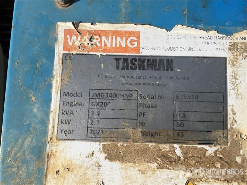 Quantity of (3) Portable Generator Set Muud generaatorid