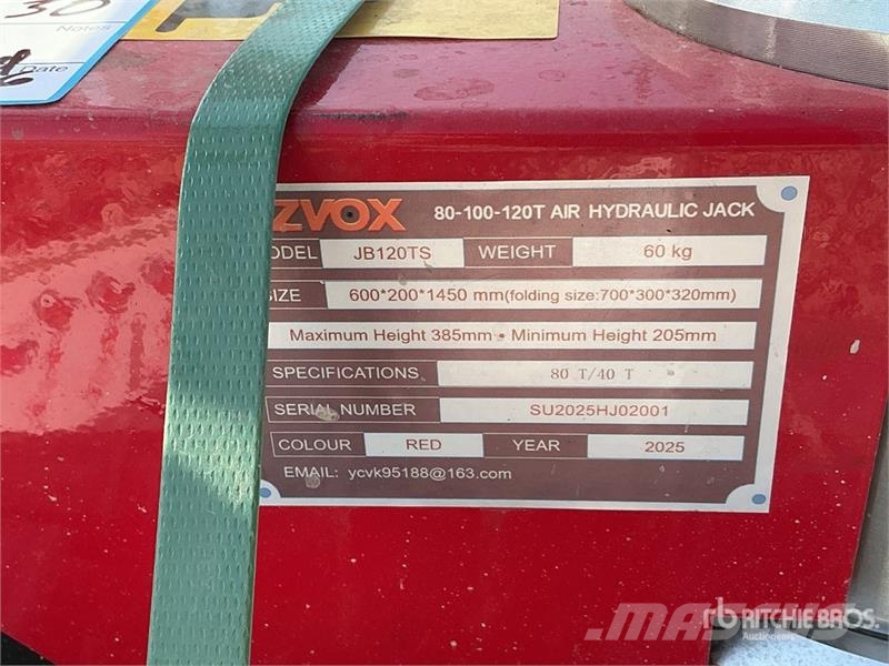 Quantity of (3) STARVOX JB120TS AIR/HYDRAULIC FLO Costruzioni - Altro