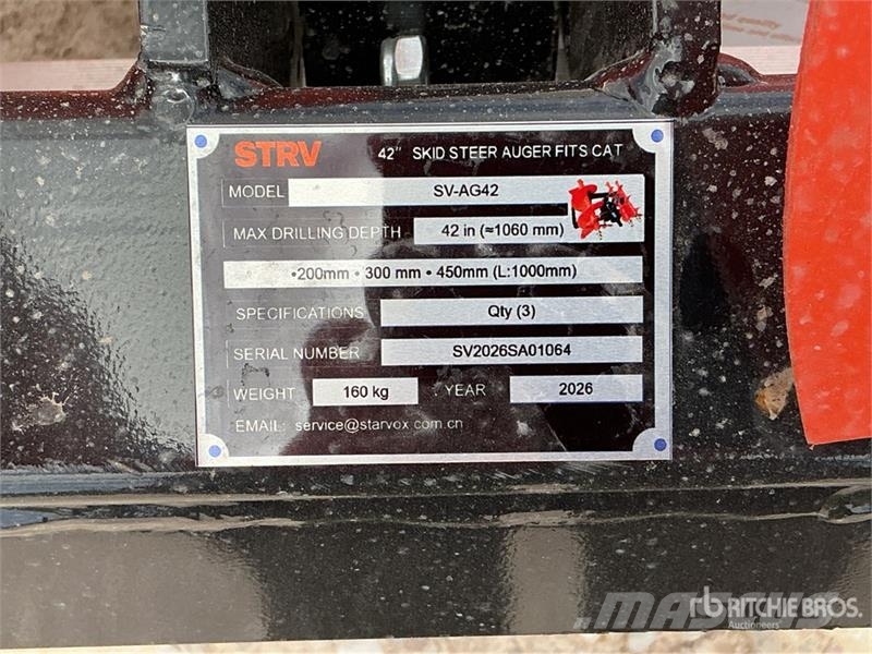 Quantity of (3) STARVOX SV-AG42 42"fits CAT Skid Τρυπάνια