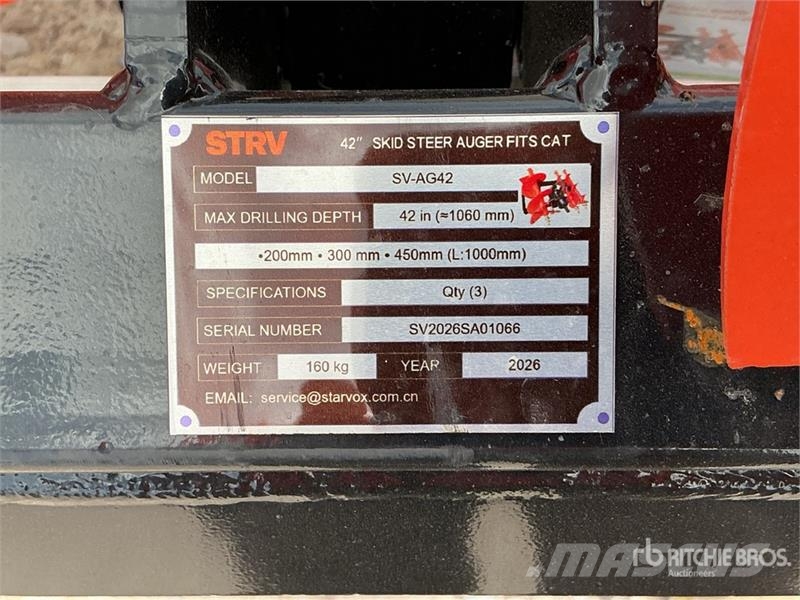 Quantity of (3) STARVOX SV-AG42 42"fits CAT Skid Τρυπάνια